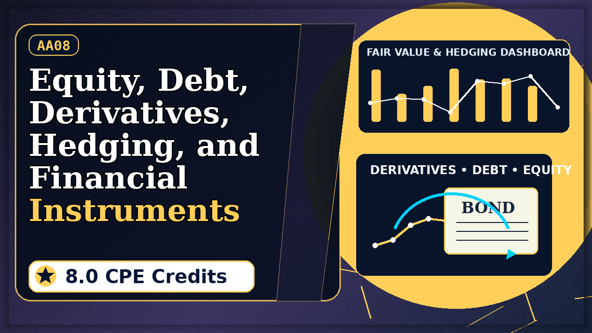 Equity, Debt, Derivatives, Hedging, and Financial Instruments