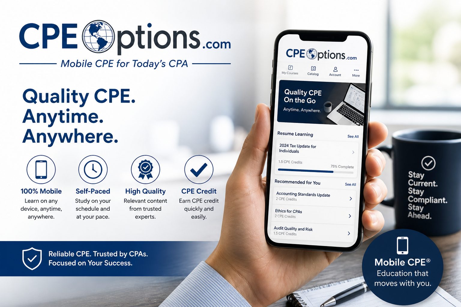 Quality CPE. Anytime. Anywhere.