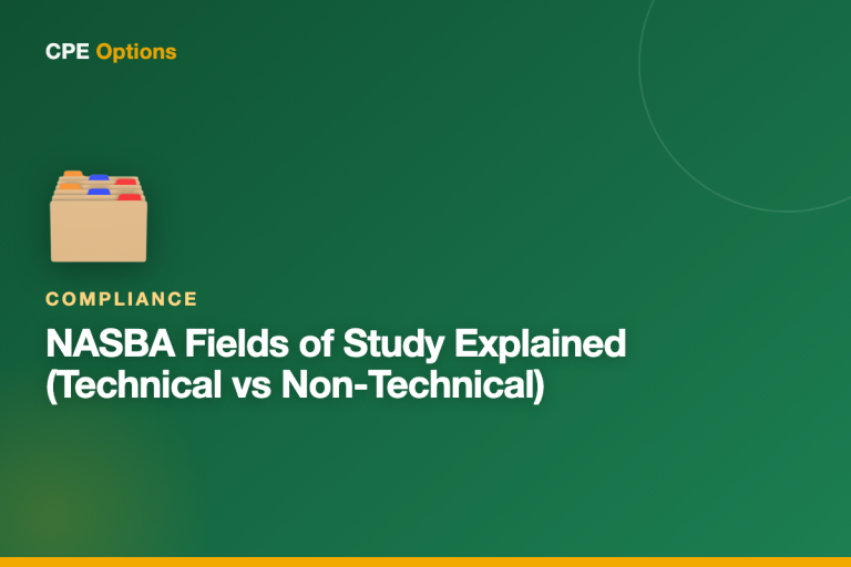 NASBA Fields of Study Explained (Technical vs Non-Technical)