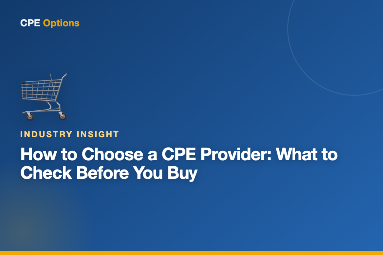 How to Choose a CPE Provider: What to Check Before You Buy