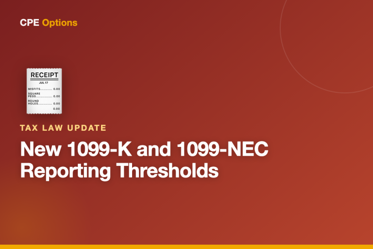 New 1099-K and 1099-NEC Reporting Thresholds: What Changed for 2025 and 2026