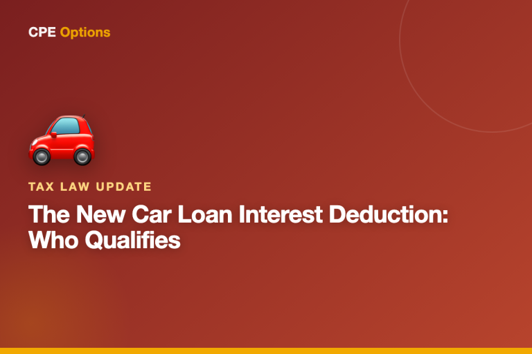 The New Car Loan Interest Deduction: Who Qualifies