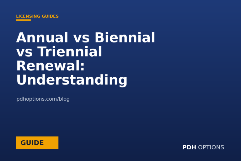 Annual vs Biennial vs Triennial Renewal: Understanding Your CE Cycle — CPE Options