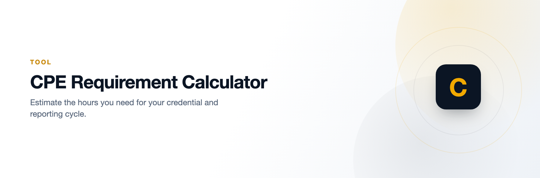 CPE Requirement Calculator