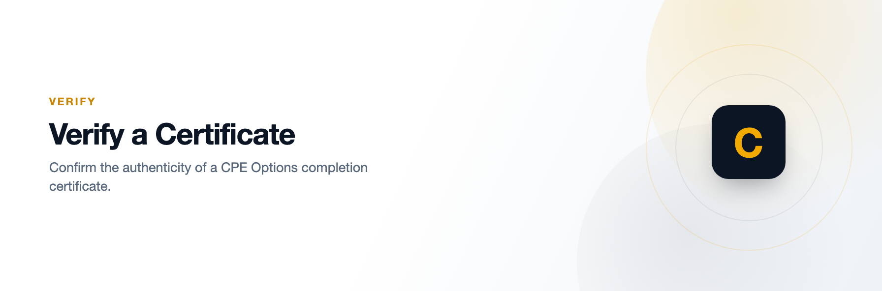 Verify a Certificate
