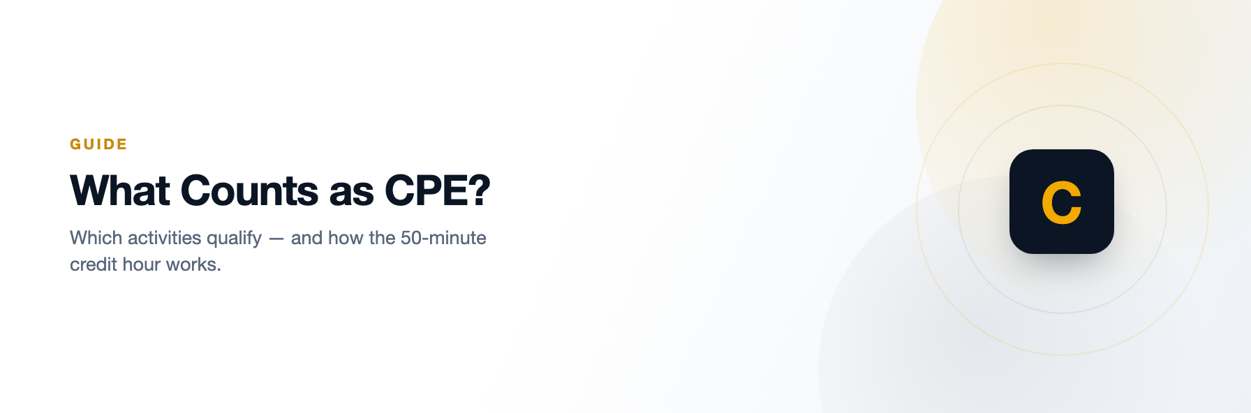 What Counts as a CPE?