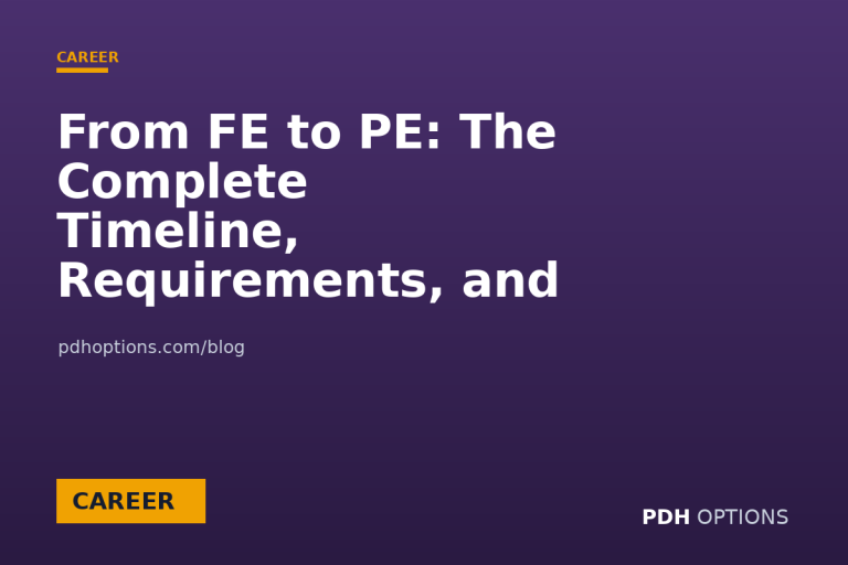 From FE to PE: The Complete Timeline, Requirements, and Strategy — CPE Options