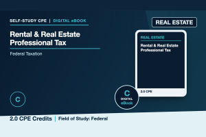 Real Estate Professional and Rental Real Estate Taxation