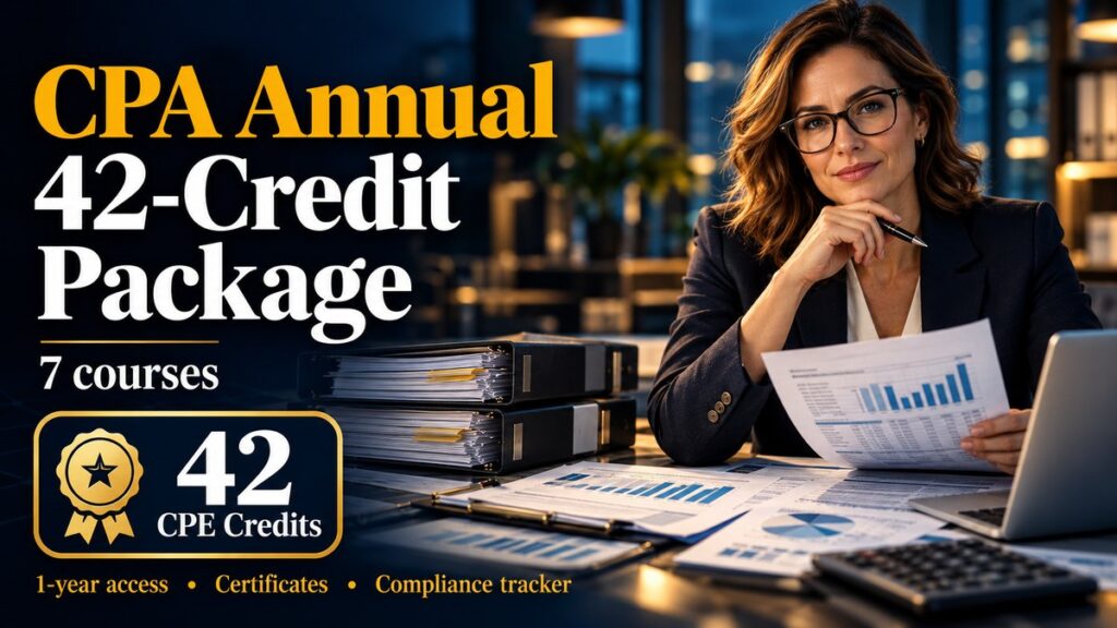 CPA Annual 42-Credit Package โ CPE Options package