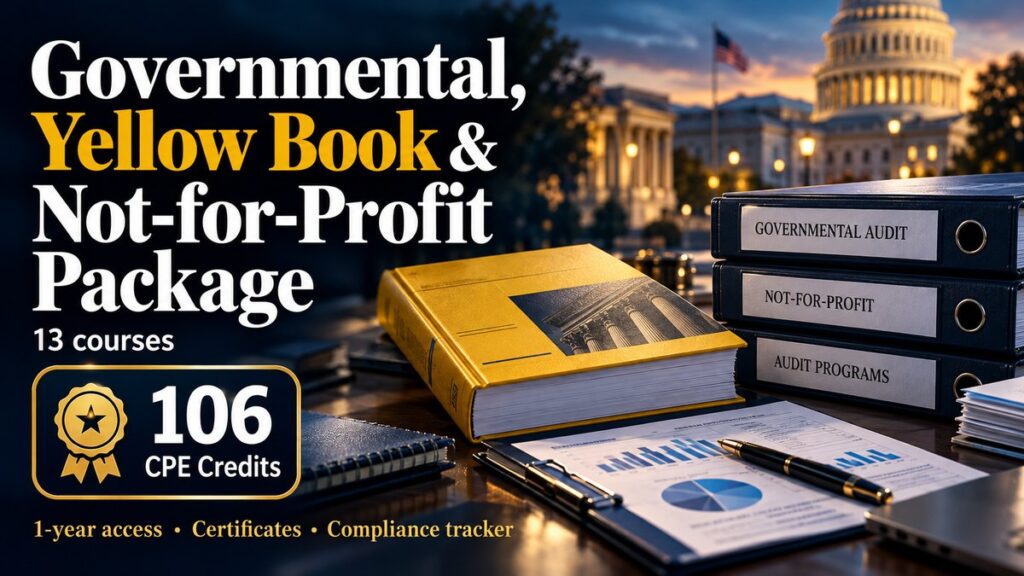 Governmental, Yellow Book & Not-for-Profit Package — CPE Options package