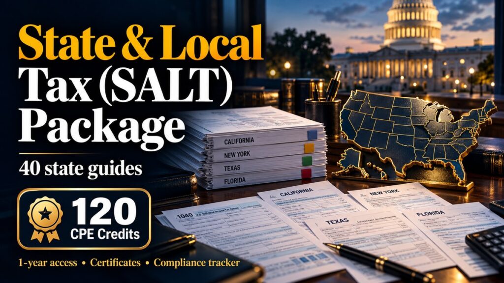 State & Local Tax (SALT) Package — CPE Options package