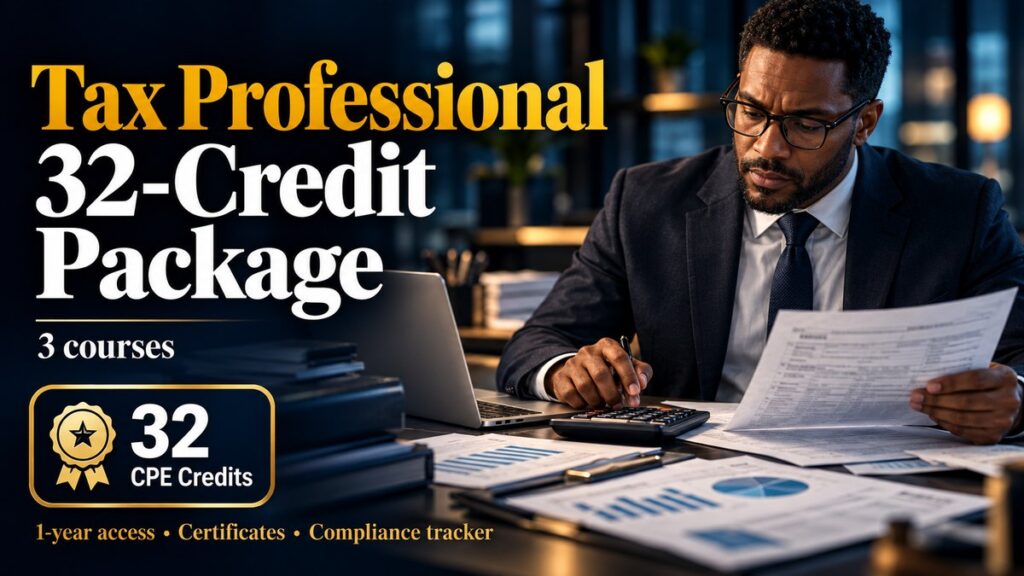 Tax Professional 32-Credit Package — CPE Options package