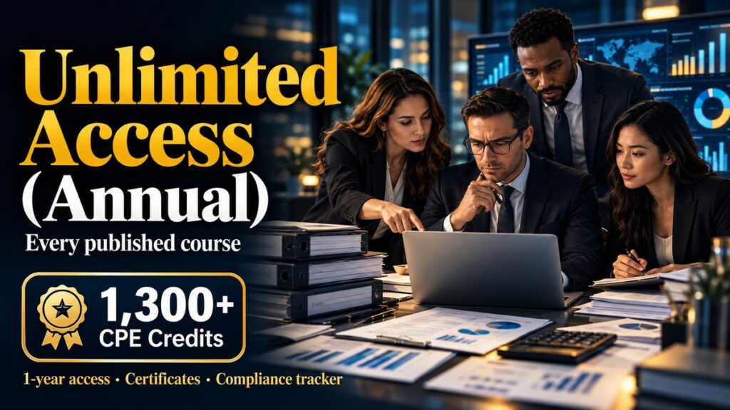 Unlimited Access (Annual) — CPE Options package